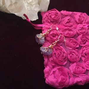 Hand made Amethyst Earrings